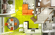 Prosek BCD | Finep | 2009 | V0355  vizualizace | 3D floorplans 