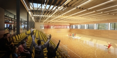 Chrudim Sports Hall | 2014 | V0983  vizualizace | interior visualizations 